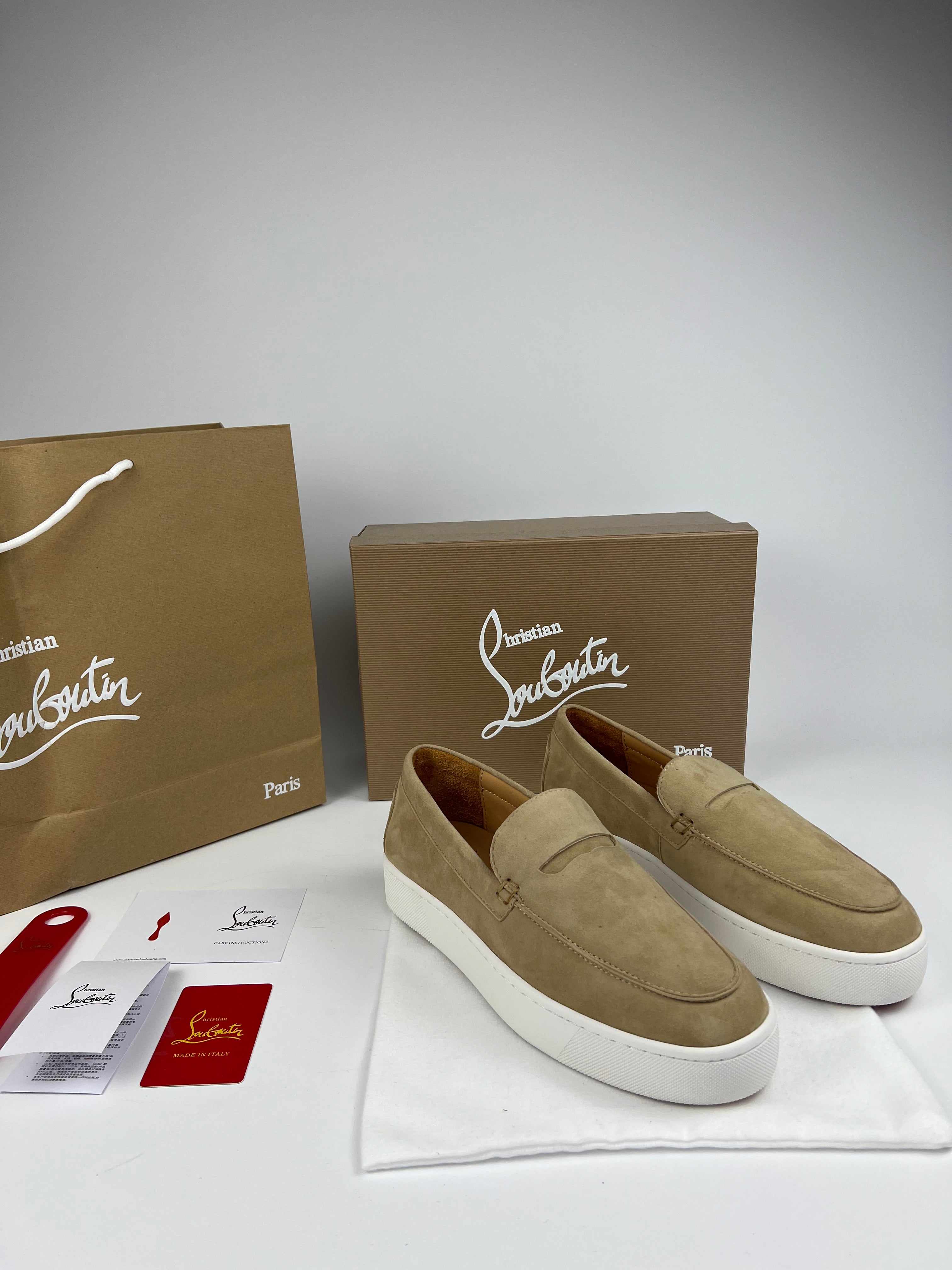 Louboutin loafers Beige