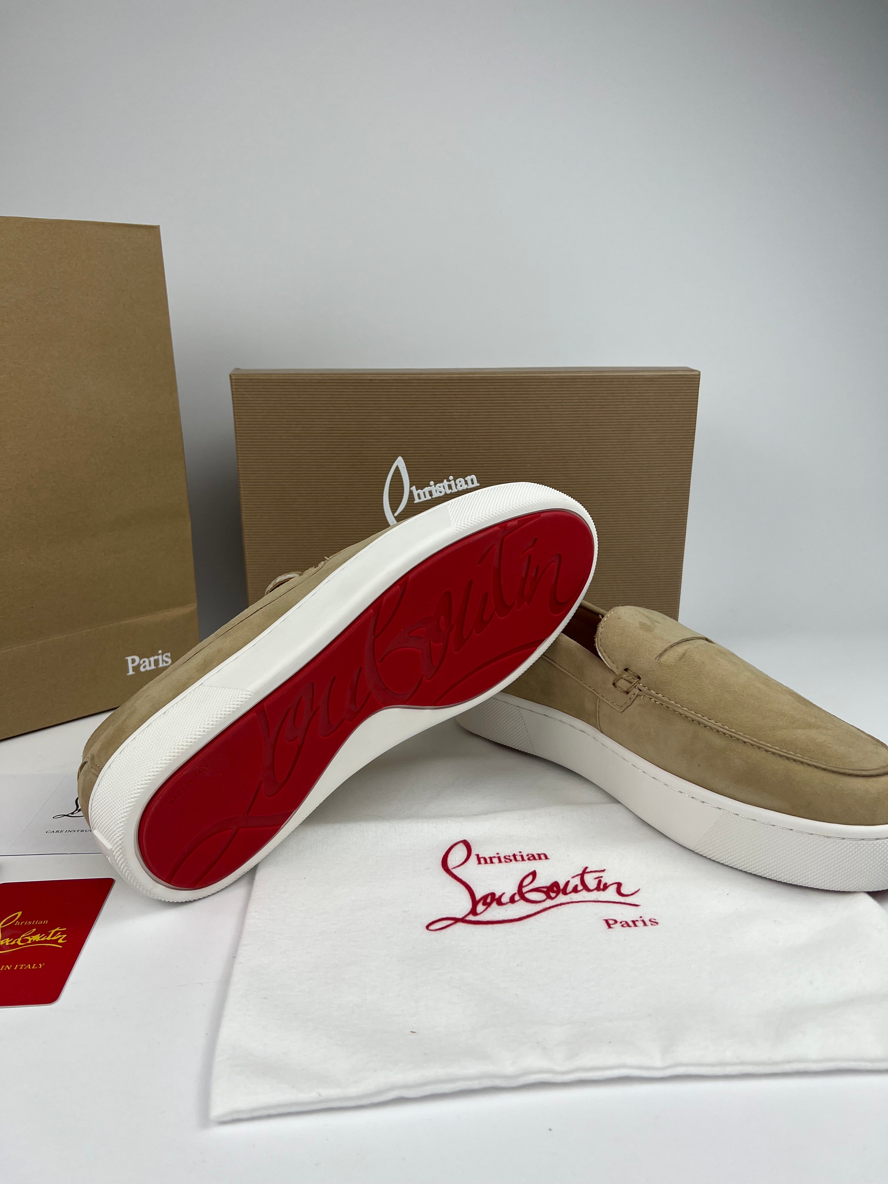 Louboutin loafers Beige