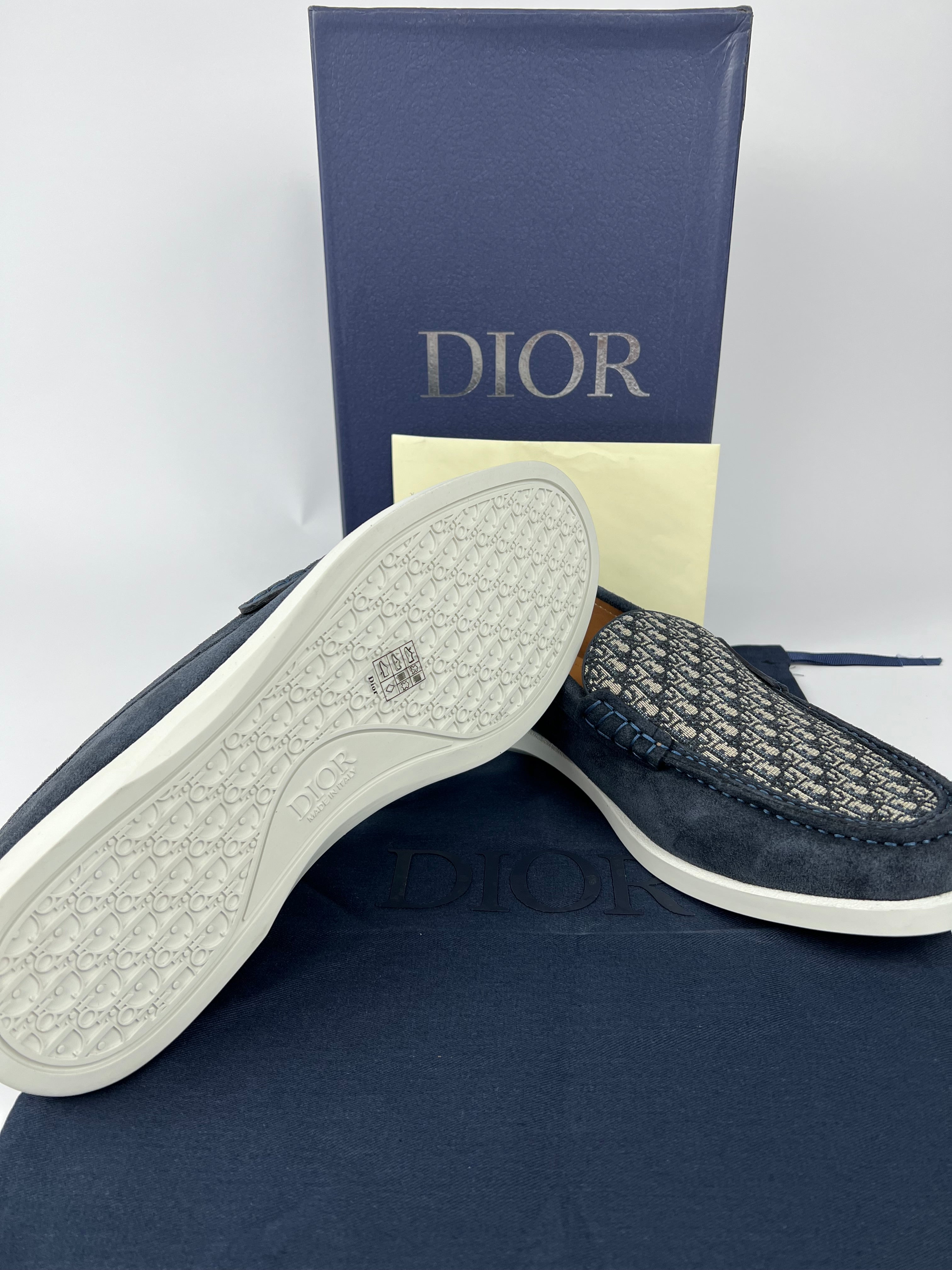 Dior loafers donkerblauw