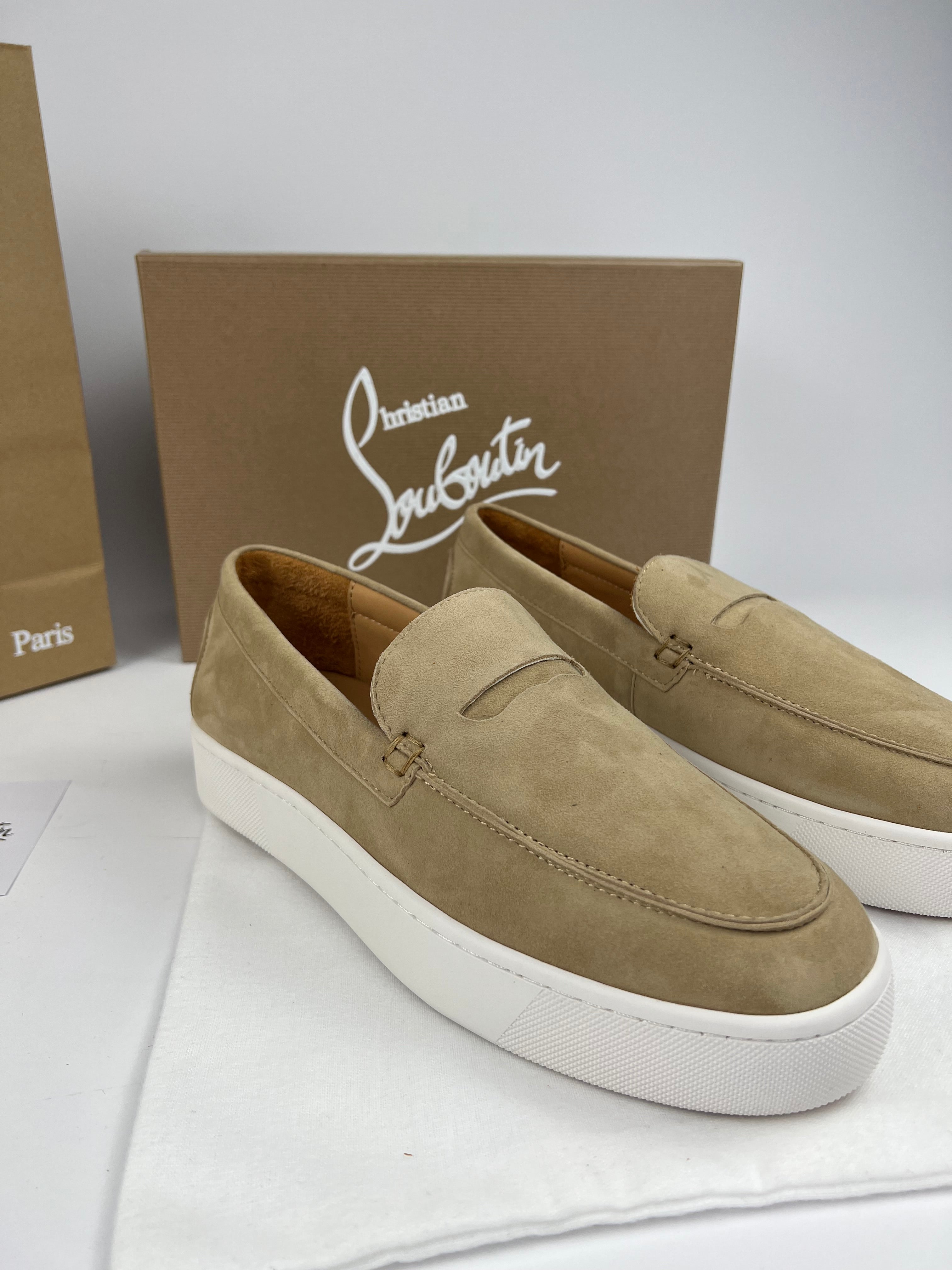 Louboutin loafers Beige