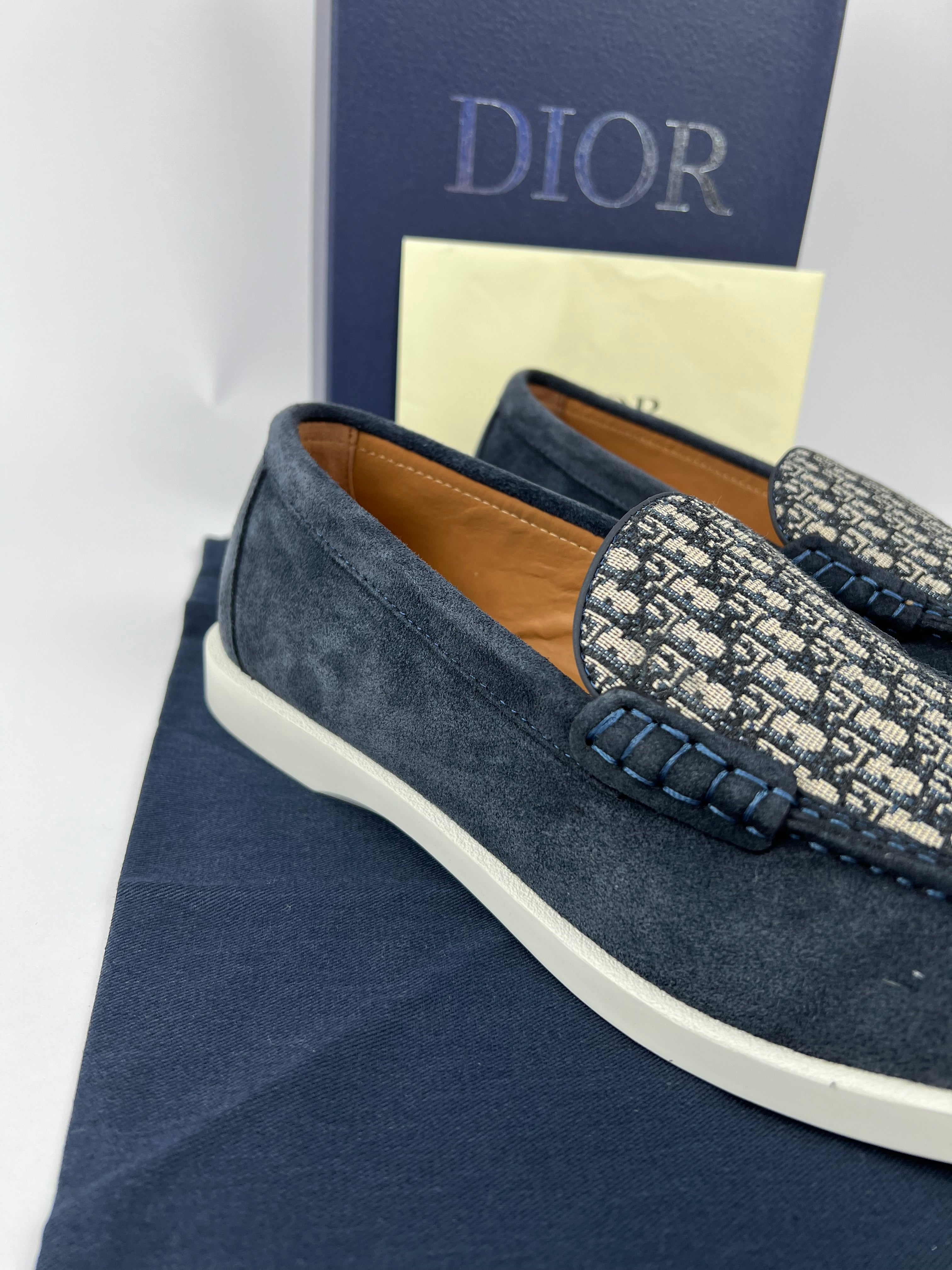 Dior loafers donkerblauw