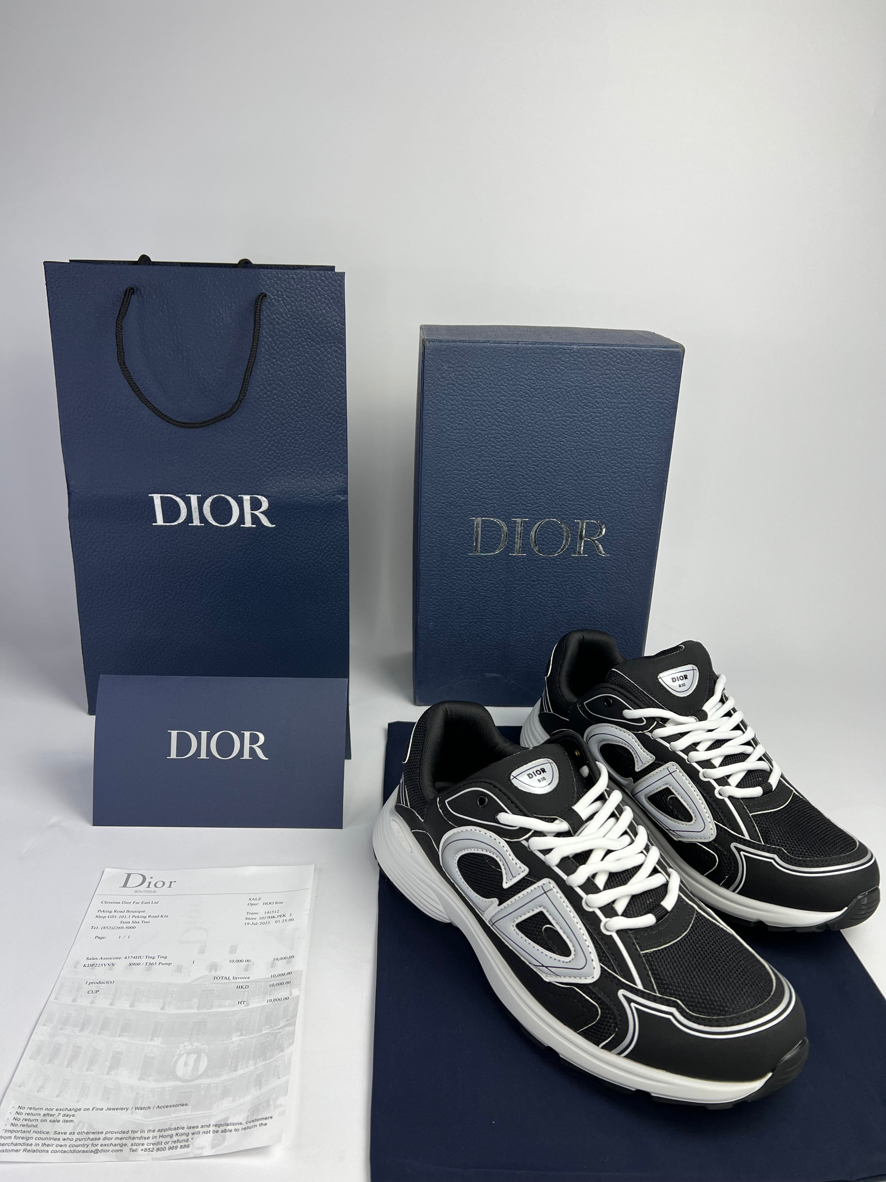 Dior B30 Sneaker Zwart/Wit