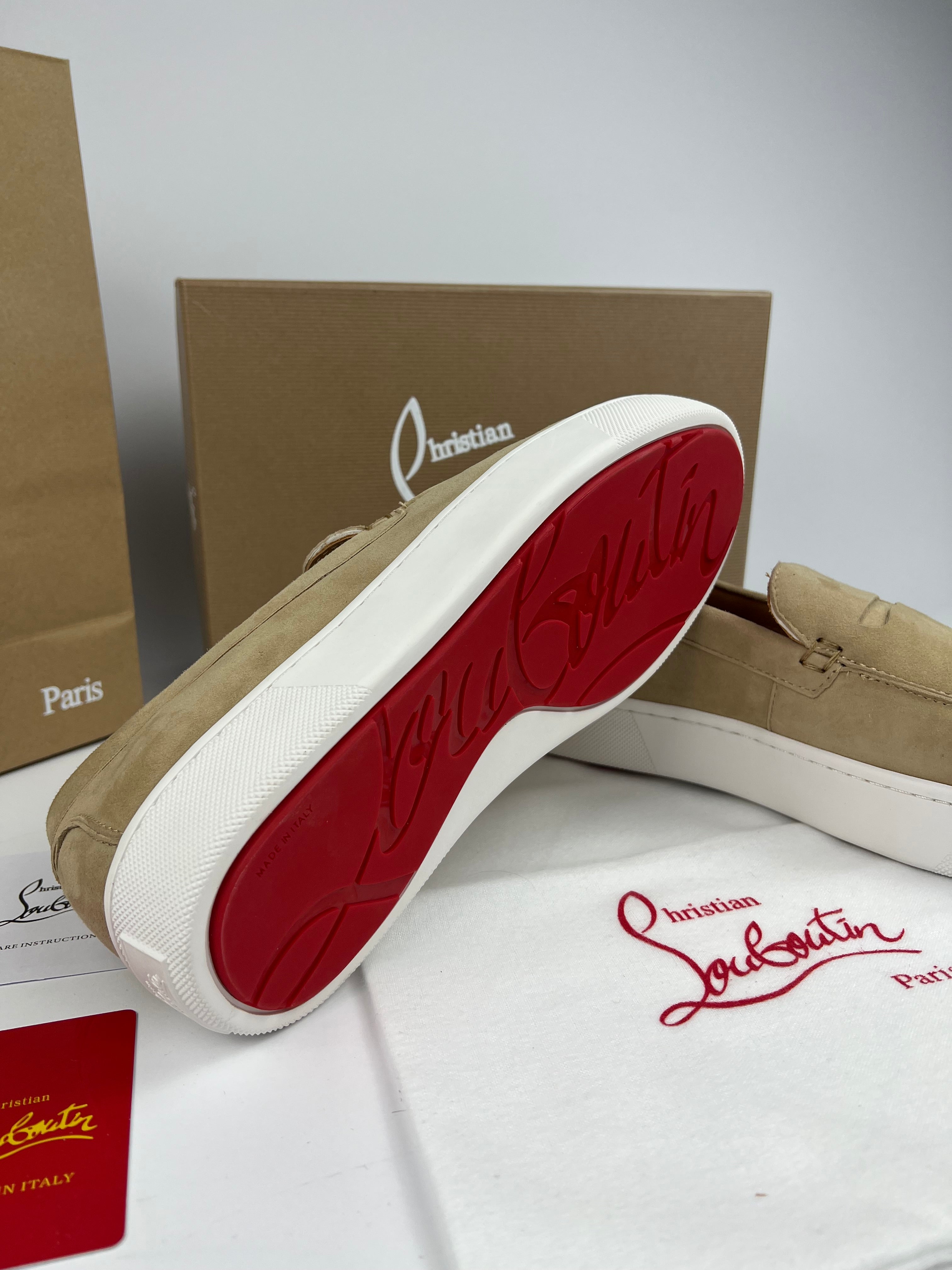 Louboutin loafers Beige