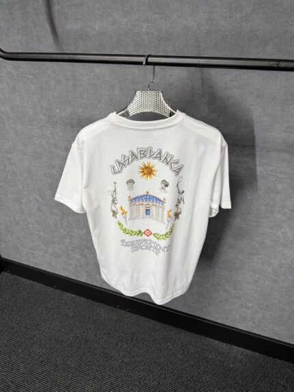 Casablanca Wit T-Shirt Kasteel