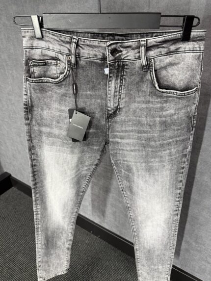 Docle & Gabbana Grey Jeans Big Logo