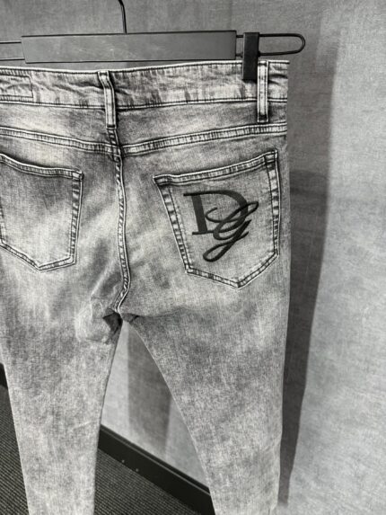Docle & Gabbana Grey Jeans Big Logo