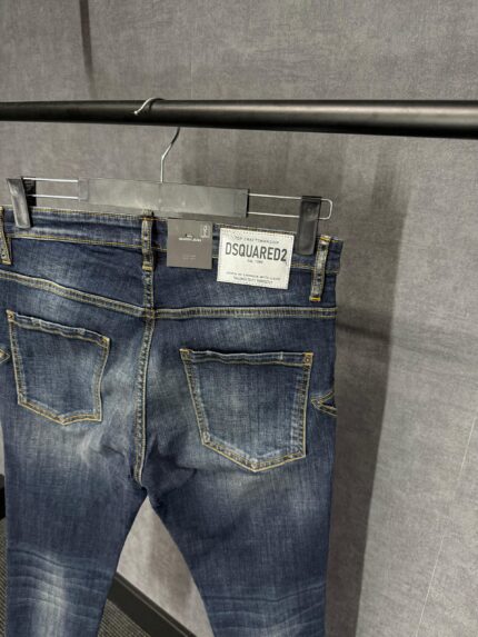 Dsquared2 Blue Star Jeans Glimmende Label