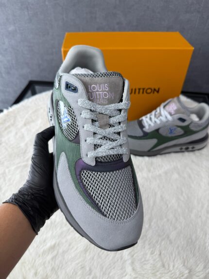 Louis Vuitton Run Away Sneakers Grey Green