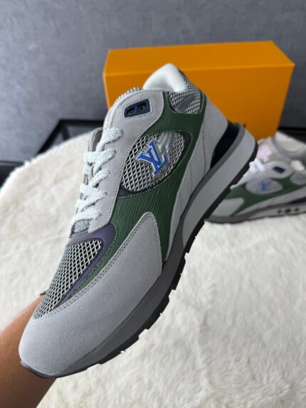 Louis Vuitton Run Away Sneakers Grey Green