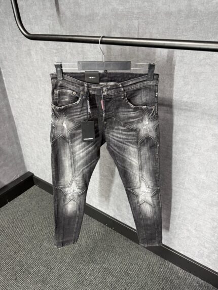 Dsquared2 Black Star Jeans Glimmende Label