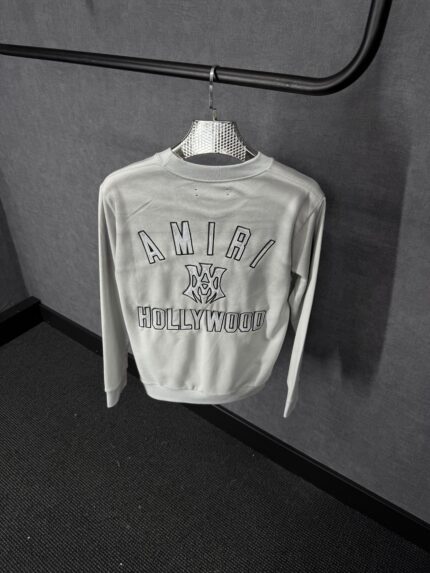 Amiri Grey White Colorway Sweater