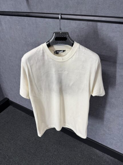 Balenciaga Beige T-Shirt Beige Mid Text