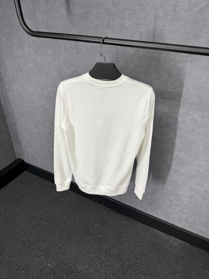 Burberry White Sweater Big Logo