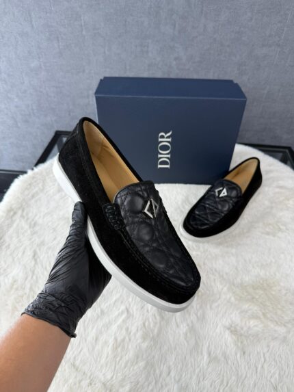Christian Dior Black Leather Instappers