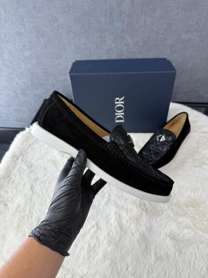 Christian Dior Black Leather Instappers