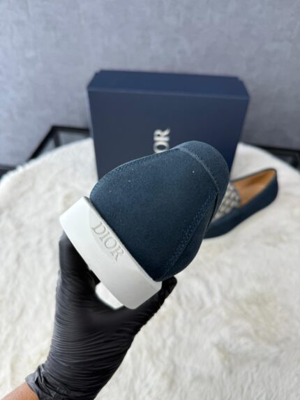 Christian Dior Blue Instappers Oblique