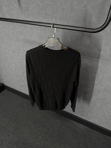 Christian Dior Oblique Black Sweater High Quality