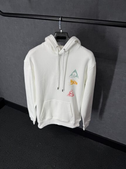 Christian Dior White Logo Side Hoody High Quality