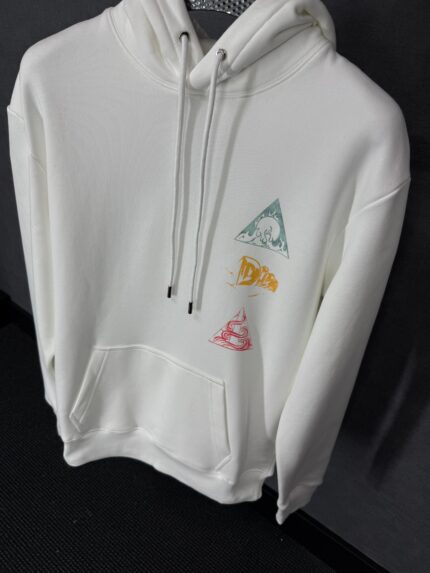 Christian Dior White Logo Side Hoody High Quality