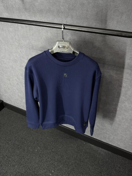 Fendi Dark Blue Sweater High Quality