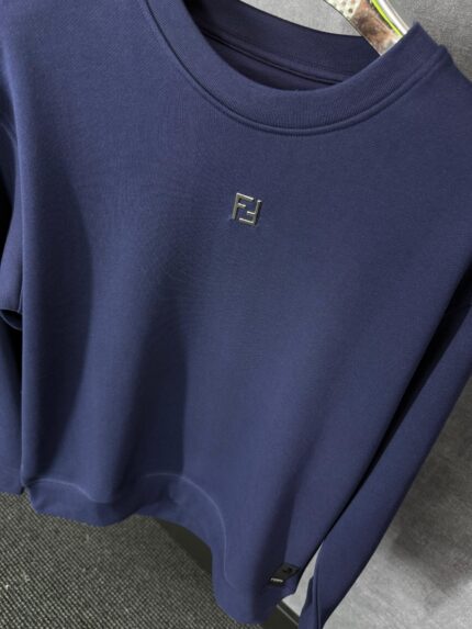 Fendi Dark Blue Sweater High Quality