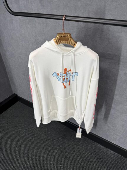Off-White White Hoody Roze Arm Bedrukking