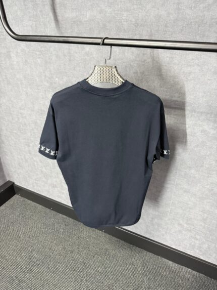 Louis Vuitton Dark Blue T-Shirt Arm Logo