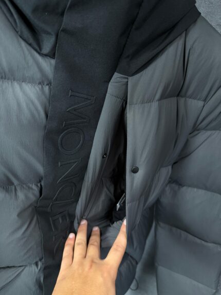 Moncler Madeira Hooded Short Down Jacket Grey + NFC High Quality