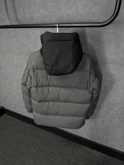 Moncler Madeira Hooded Short Down Jacket Grey + NFC High Quality