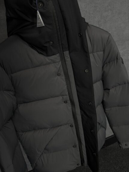 Moncler Madeira Hooded Short Down Jacket Grey + NFC High Quality