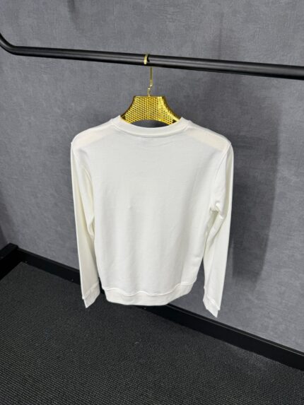 Moncler White Sweater Big Logo