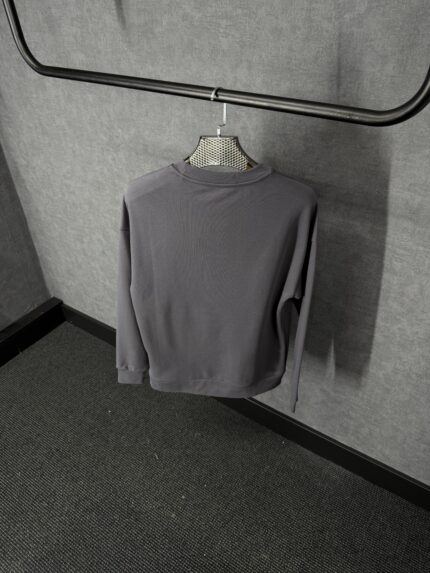 Moncler Basic Logo Sweater Dark Grey