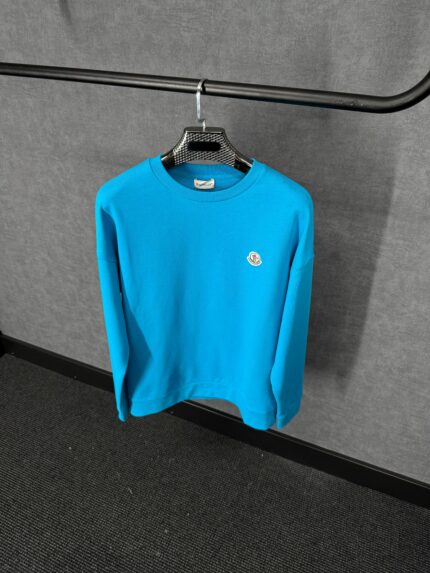 Moncler Basic Logo Sweater Blue