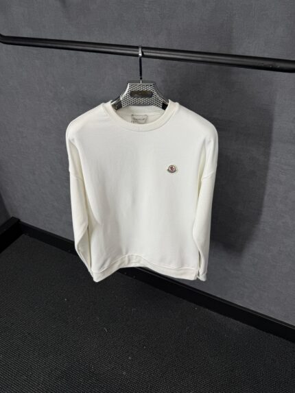 Moncler Basic Logo Sweater White