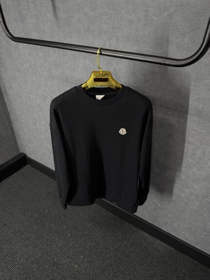 Moncler Basic Logo Sweater Black