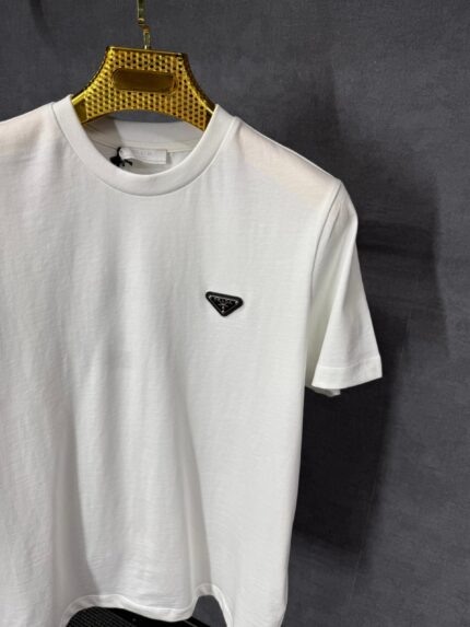 Prada Wit T-Shirt Simpel