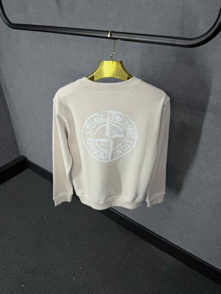 Stone Island Mid Logo Sweater Beige