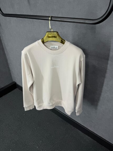 Stone Island Mid Logo Sweater Beige