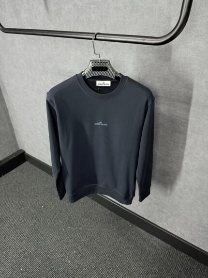 Stone Island Mid Logo Sweater Blue