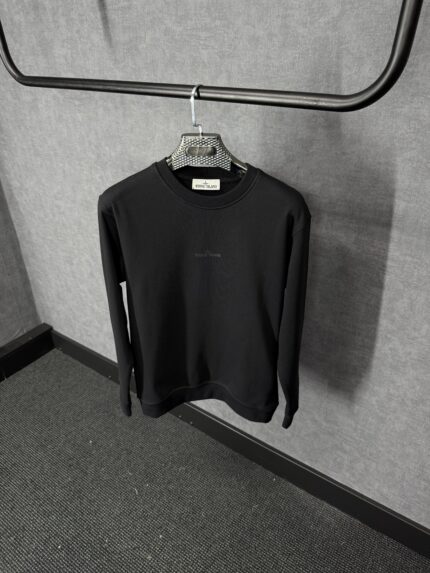 Stone Island Mid Logo Sweater Black