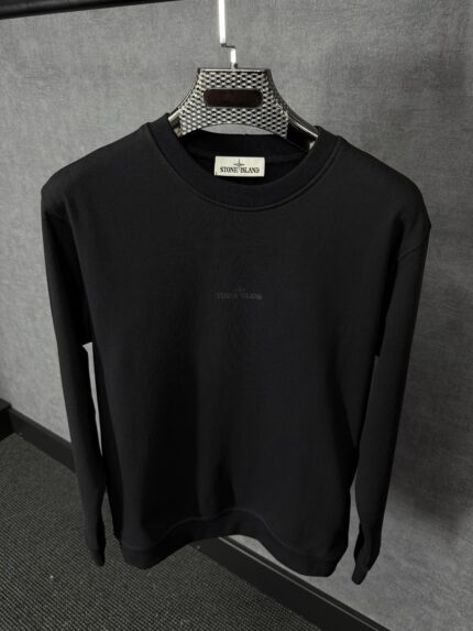 Stone Island Mid Logo Sweater Black