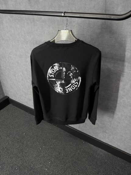 Stone Island Mid Logo Sweater Black