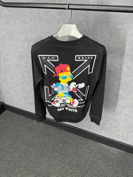 Off-White Black Sweater Kruis