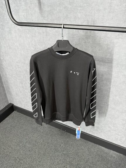 Off-White Black Sweater Arm Logo