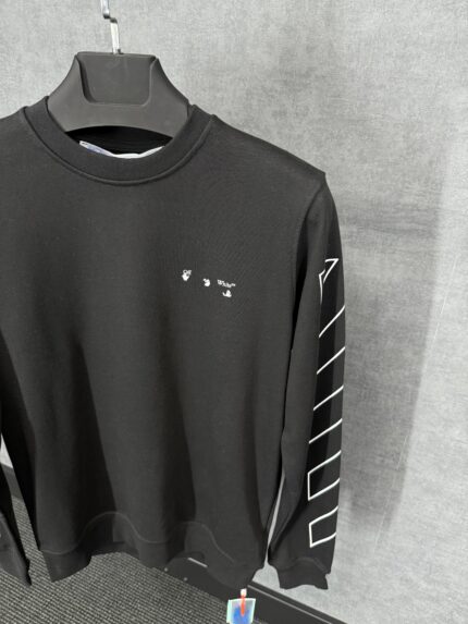 Off-White Black Sweater Arm Logo