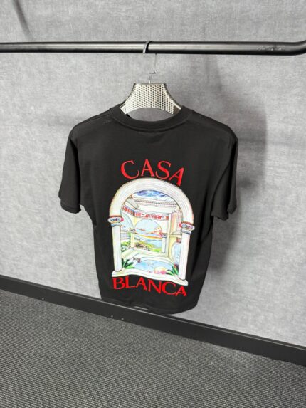 Casablanca Black T-Shirt Kozijn
