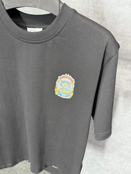 Casablanca Black T-Shirt Chinese