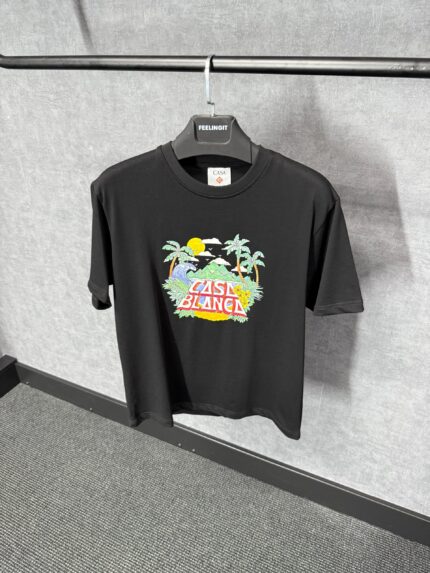 Casablanca Black T-Shirt Palmboom