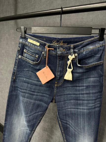 Loro Piana Light Dark Blue Jeans Orange Label