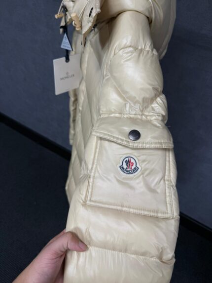Moncler Maya Beige Winter Jacket + NFC LOGO